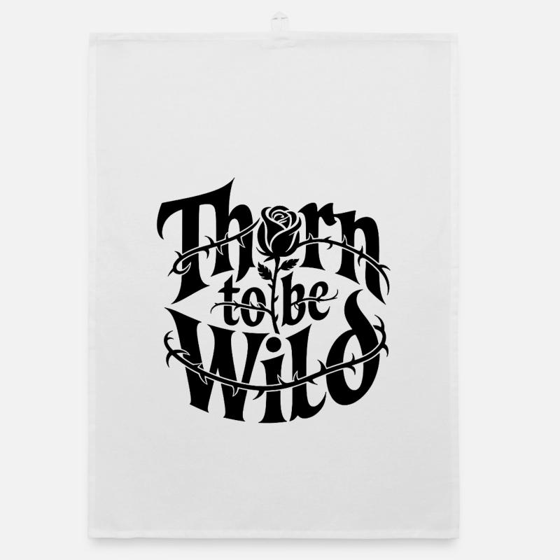 Thorn to be wild: Dornendesign Organic Geschirrtuch