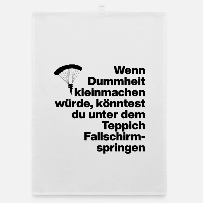 DUMMHEIT, DUMM, DISS, SARKASMUS, FRECH, GESCHENK Organic Geschirrtuch