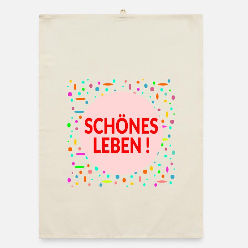 Lebensplan Schönes Leben Organic Geschirrtuch