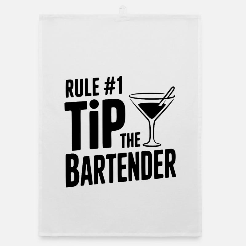 Rule #1 Tip the Bartender Organic dish towel
