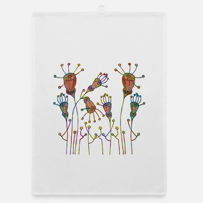 Blumen Organic Geschirrtuch