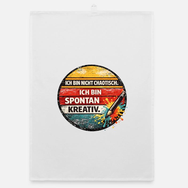 Spontaneously creative: Not chaotic Organic dish towel