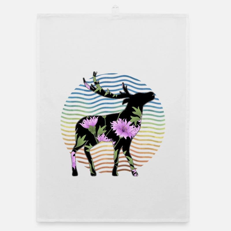 Deer Organic dish towel