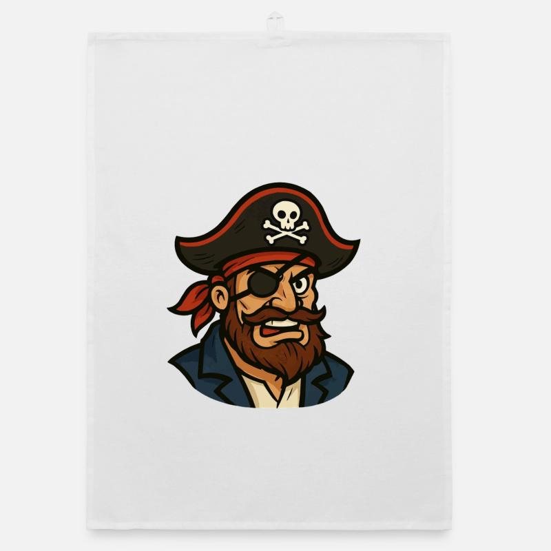 Capitaine pirate Cache-œil Torchon bio
