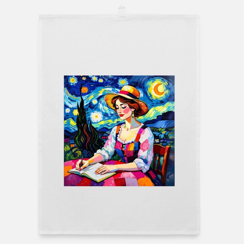 Police en patchwork nocturne Torchon bio