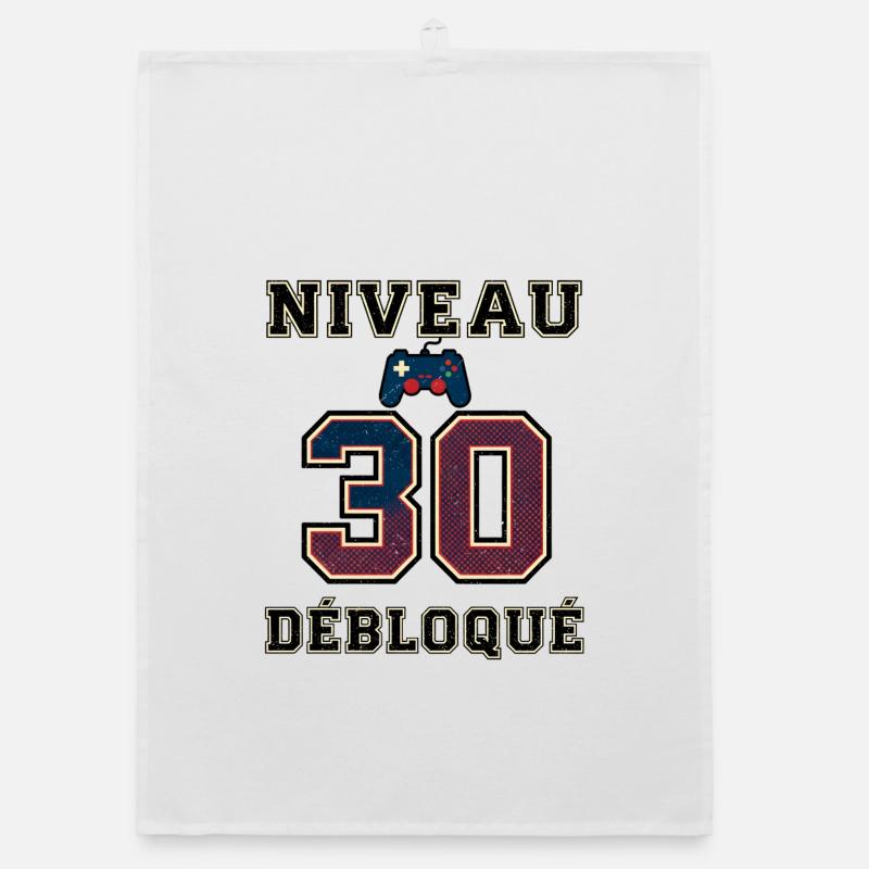 Level 30 Unlocked – Game Controller Organic dish towel