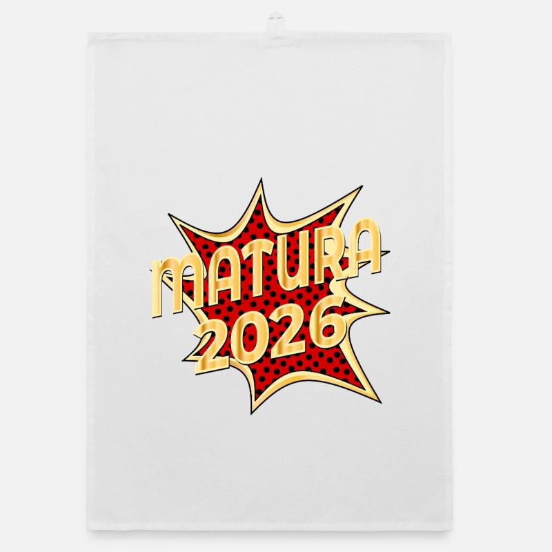 Popart graduation from high school in 2026 Organic dish towel