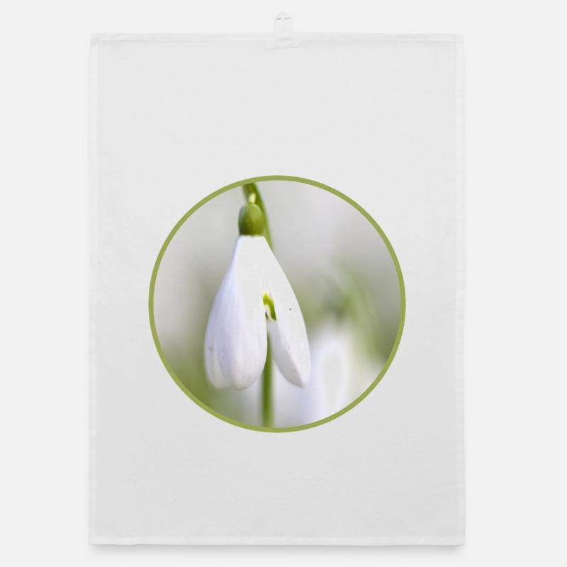 Perce-neige fleur blanche Fleur blanche Éclosion précoce Torchon bio