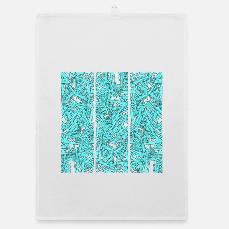 Triptyque du Chaos Turquoise Torchon bio