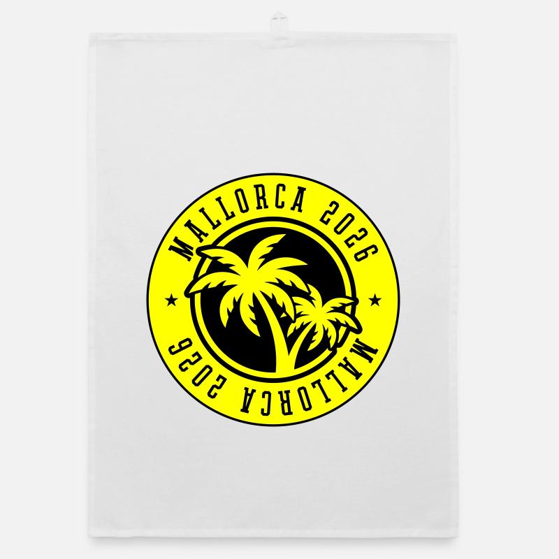 Mallorca 2026 Palm Trees Organic dish towel