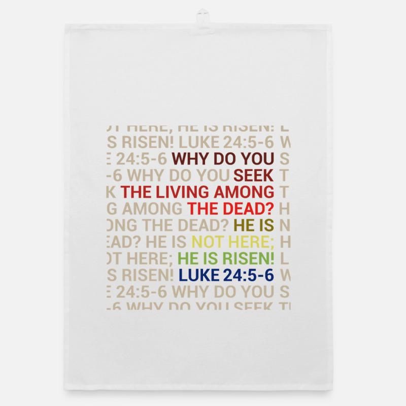 He is Risen Organic dish towel