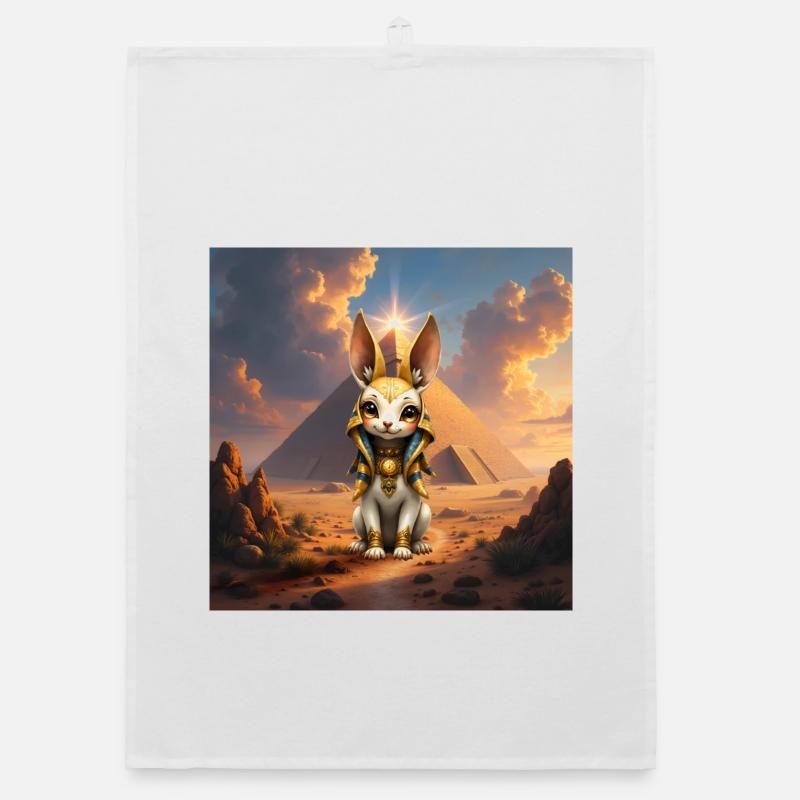 Lapin égyptien dans la pyramide Torchon bio