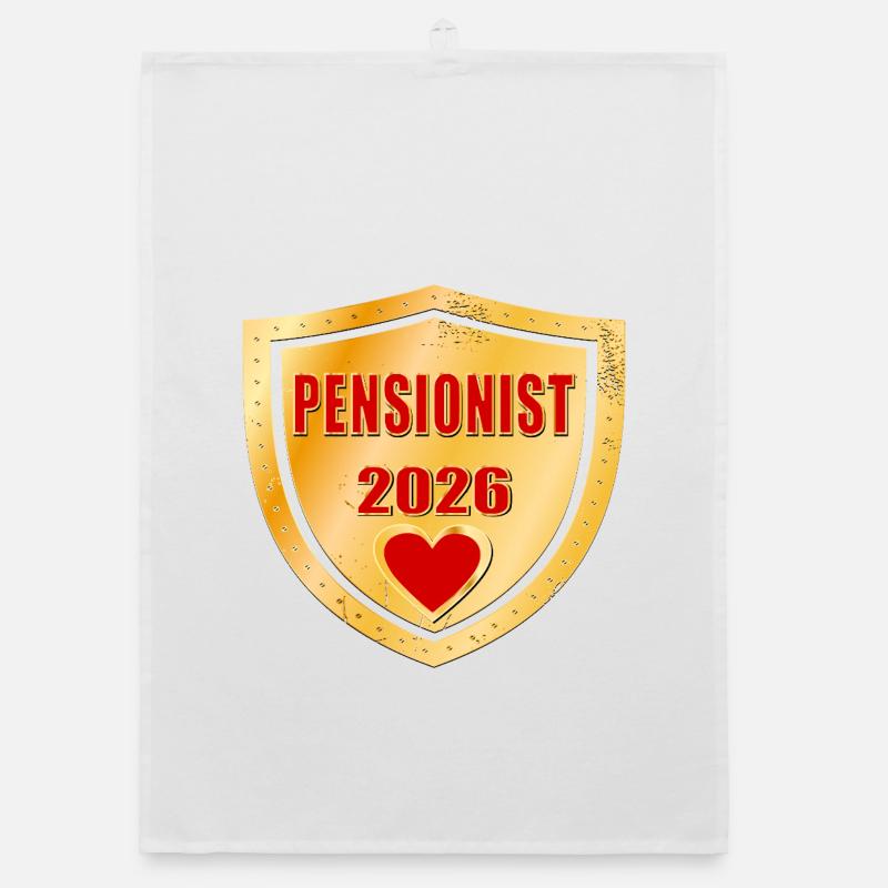 Großmutter-Rentnerin 2026 Organic Geschirrtuch