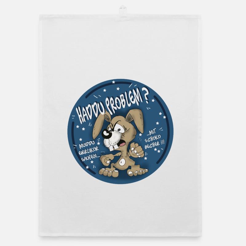 Hasen-Comic Haddu Problem? Organic Geschirrtuch