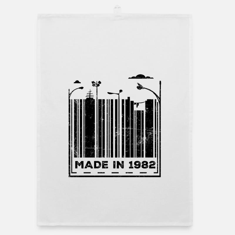 1982 44. Geburtstag Organic Geschirrtuch