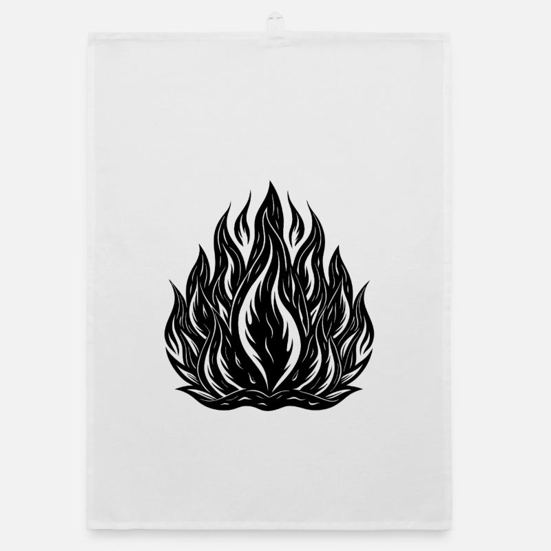 flames Organic dish towel