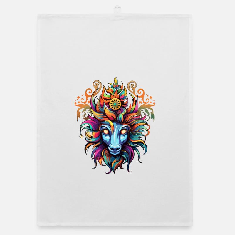 Colored Lion Head Volcanic Magic Organic dish towel