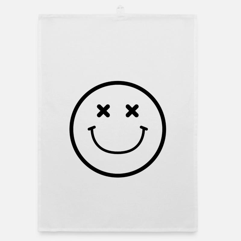 Smiley face Organic dish towel