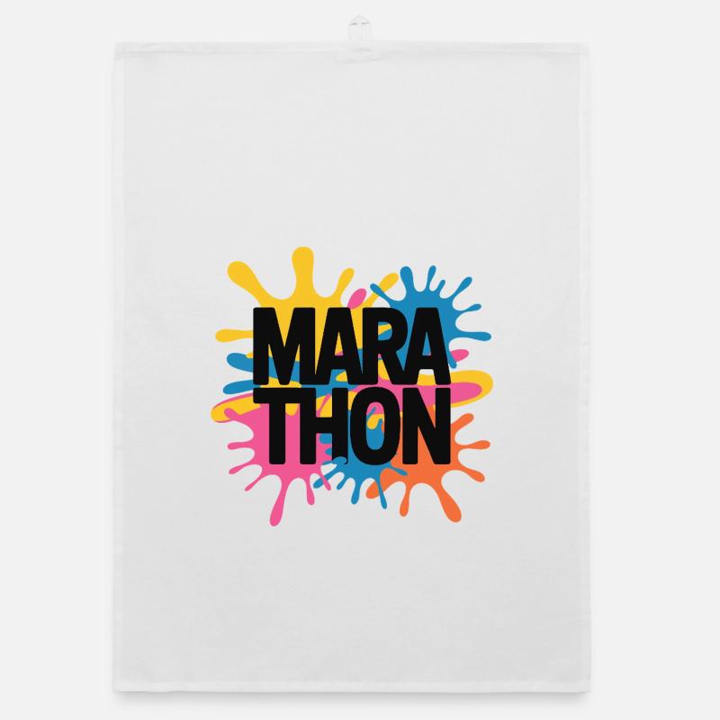 Marathon de Couleur Splash Torchon bio