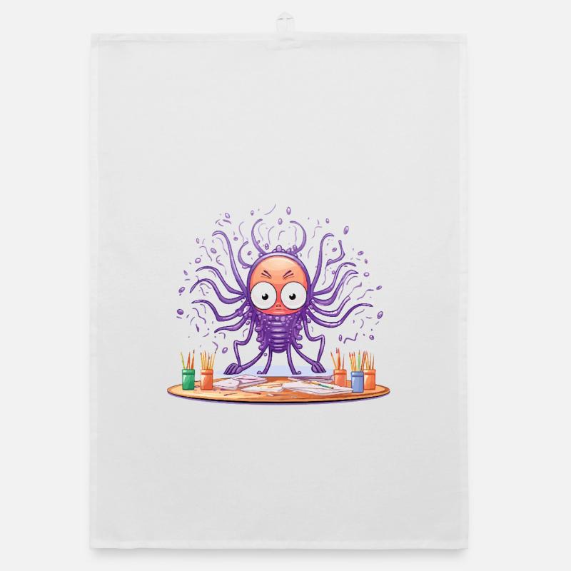 Creative Ink Octopus Organic dish towel