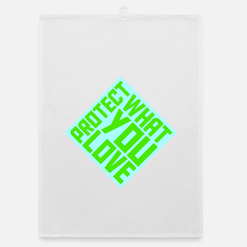 Déclaration de protection de la nature Protéger ce que vous aimez Logo de la Déclaration de Protection de la Nature Torchon bio