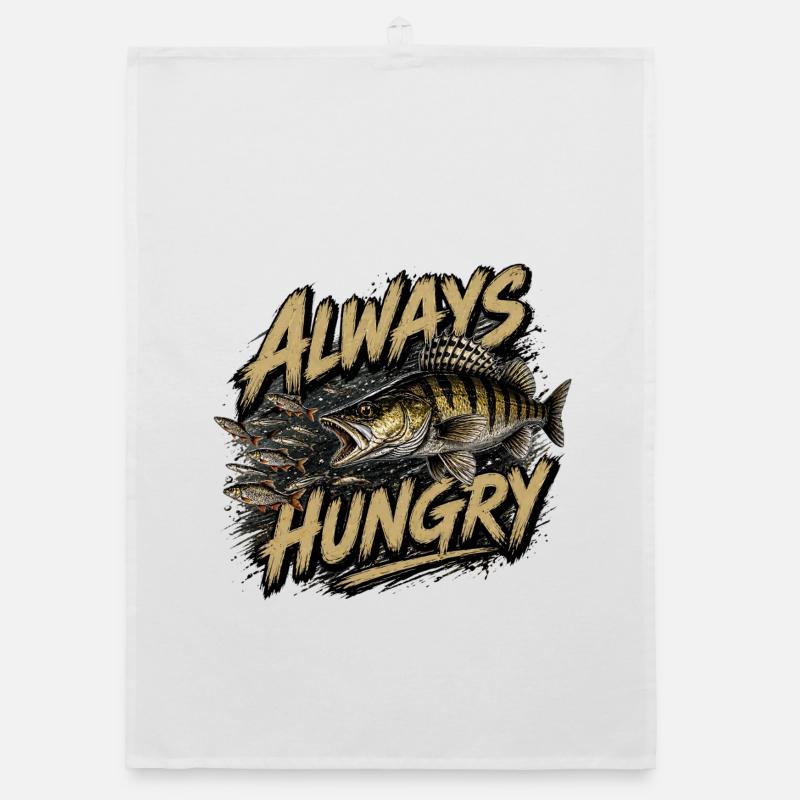 Always Hungry Zander – Conception de la pêche aux prédateurs Torchon bio