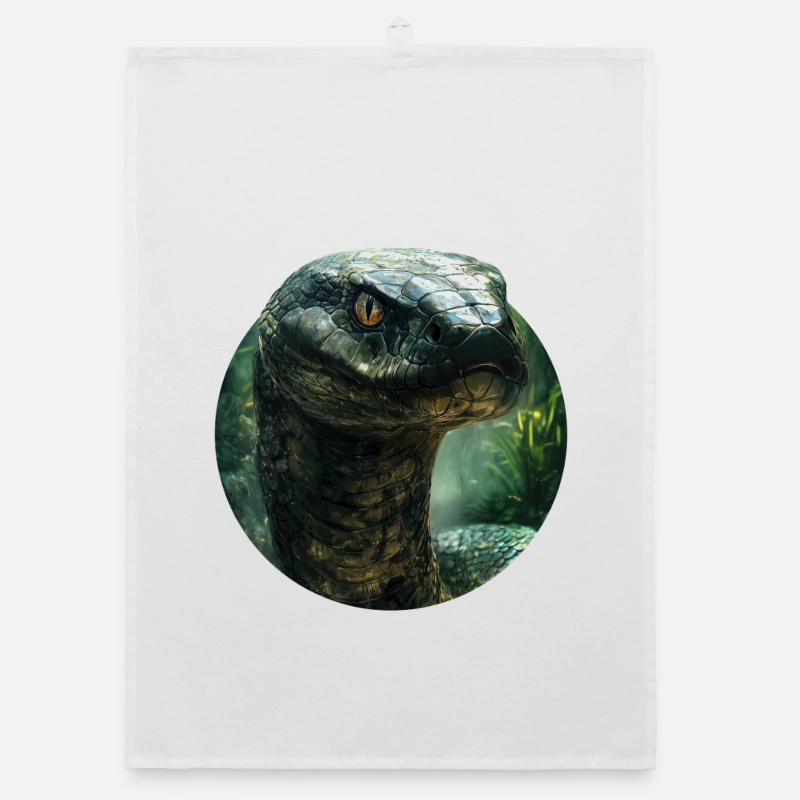Design de serpent Torchon bio