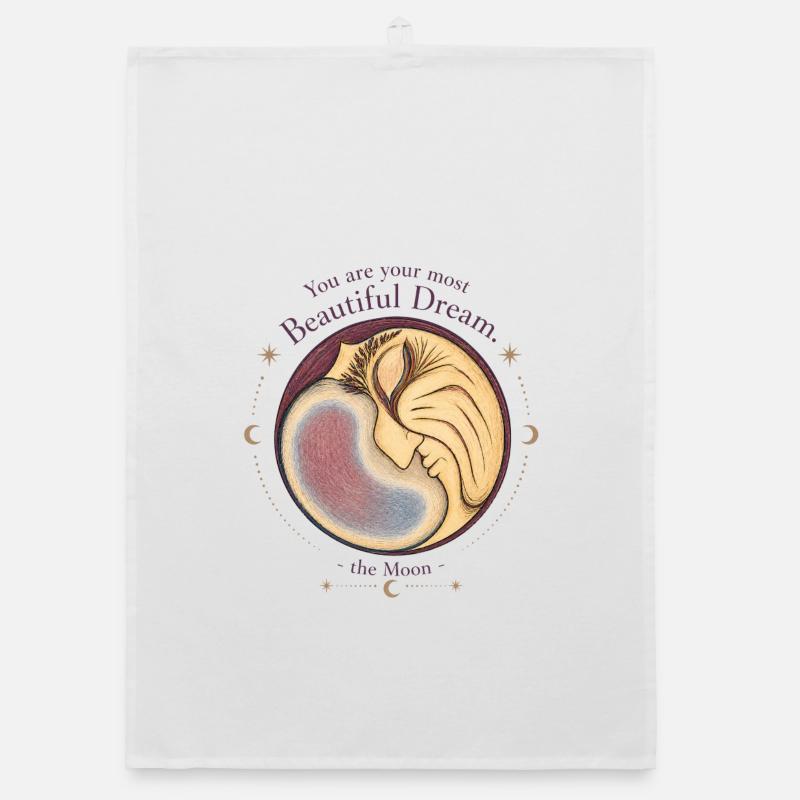 Beautiful Dream Moon Organic dish towel