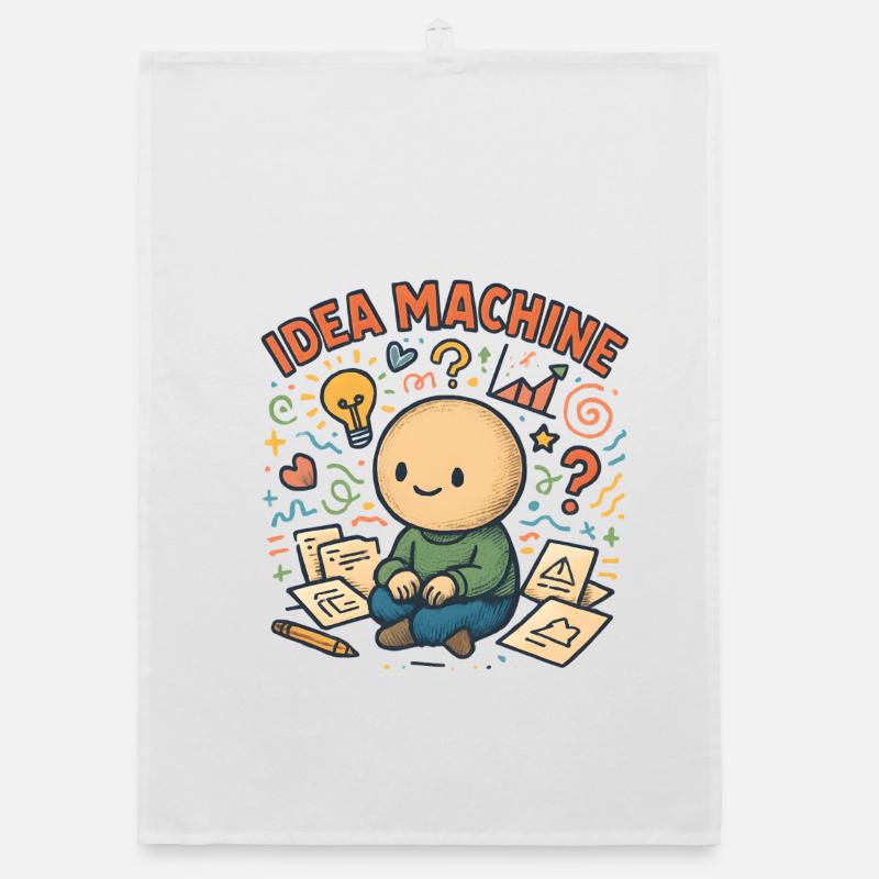 Idea Machine: Creative Brain Game Organic dish towel