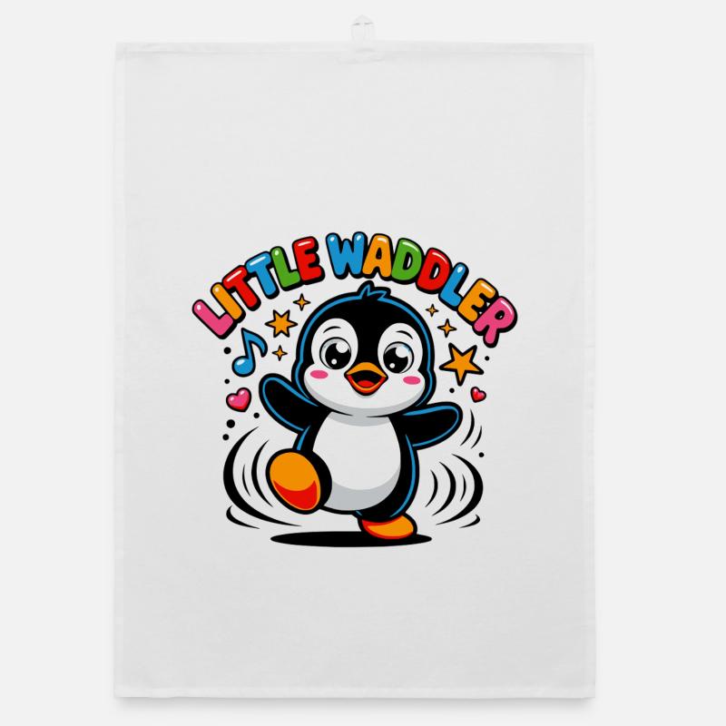 Petit Dandileur | Pingouin Mignon — Roarlings 🐧 Torchon bio