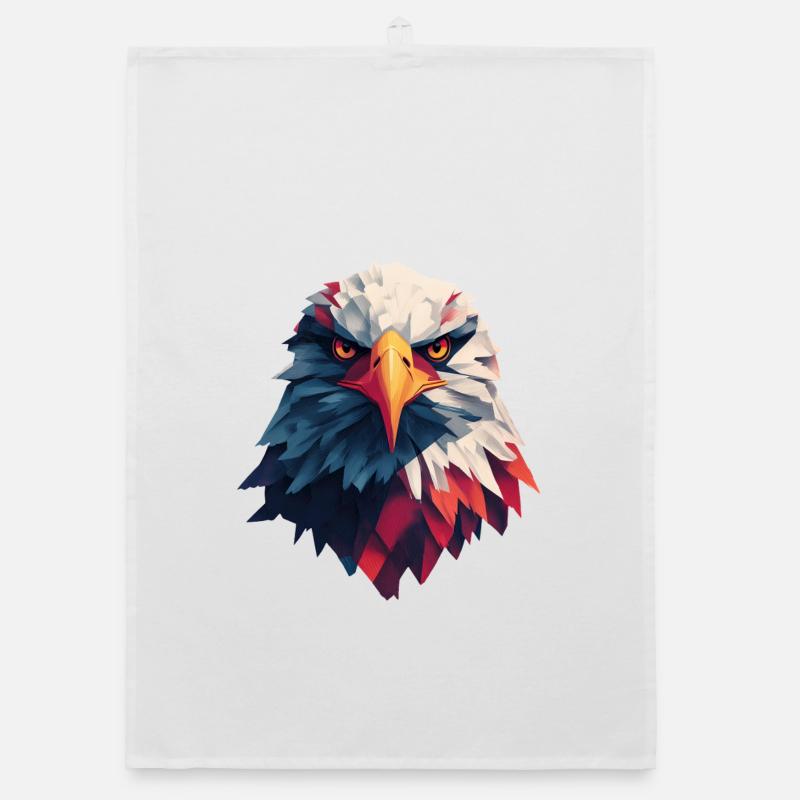 Aigle majestueux regard perçant Torchon bio