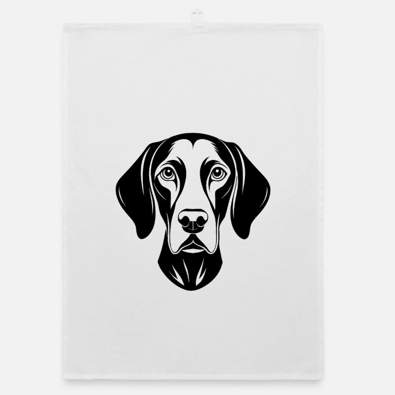German Shorthaired Pointer Organic dish towel