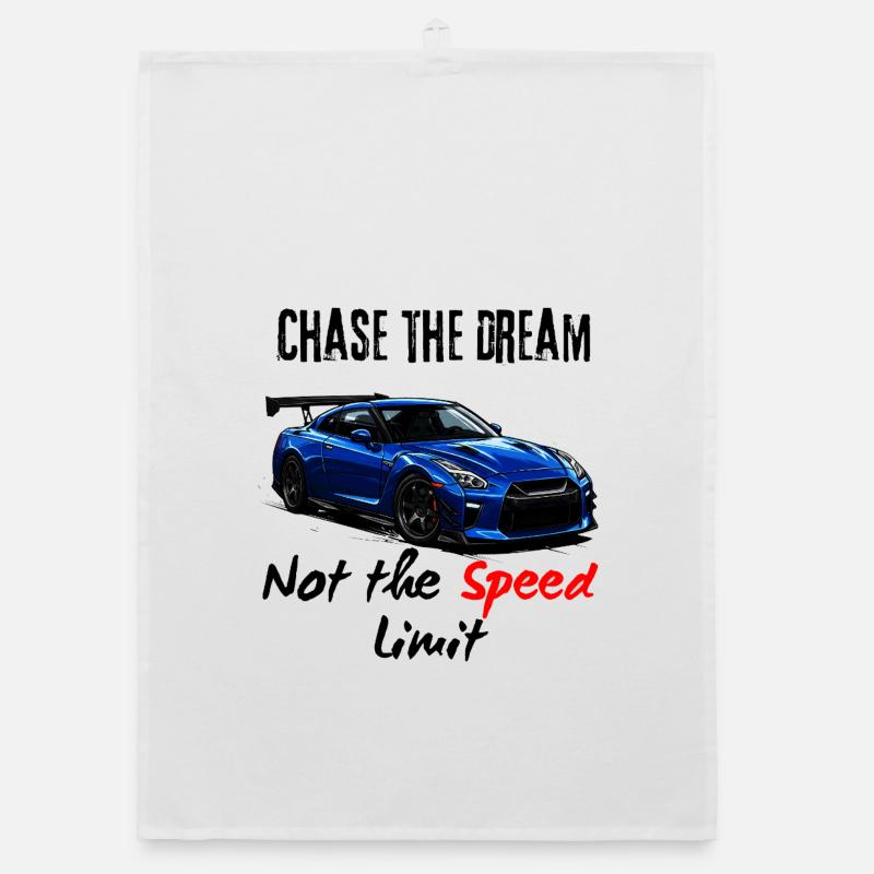 Built For Speed - Organic dish towel - white