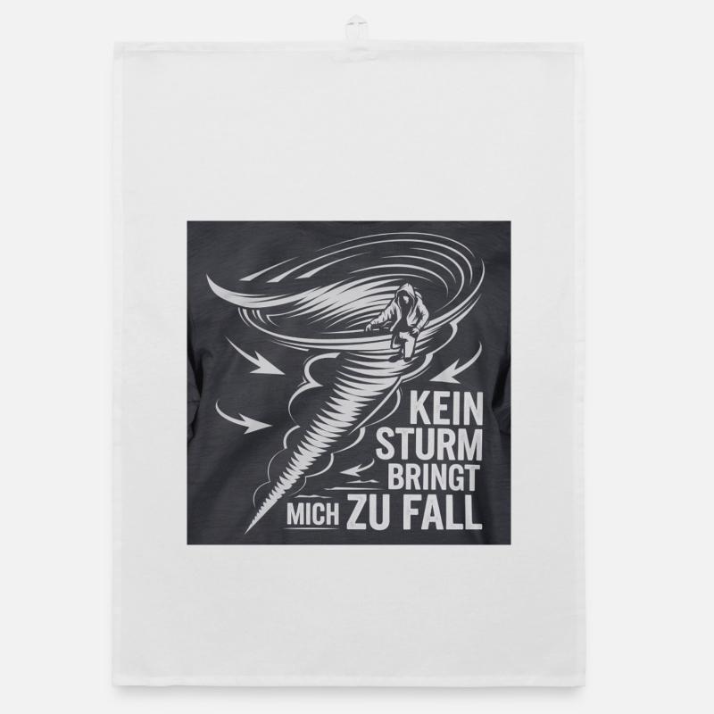 Kein Sturm bringt mich zu Fall Organic Geschirrtuch