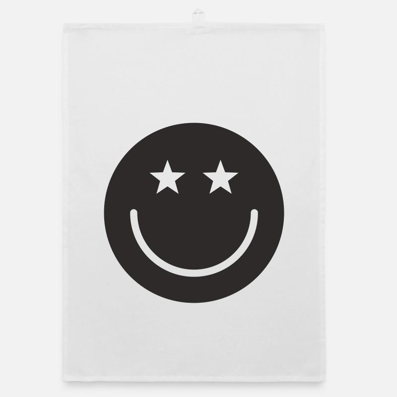 Smiley Design – Minimal & Positiv Organic Geschirrtuch