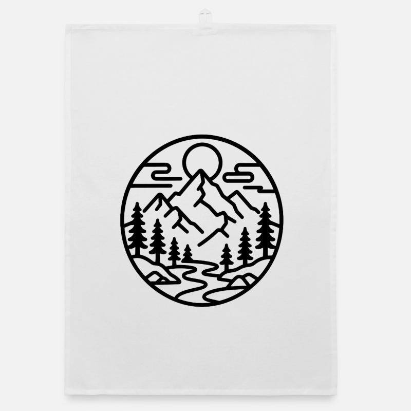 Bergwald Emblem Organic Geschirrtuch