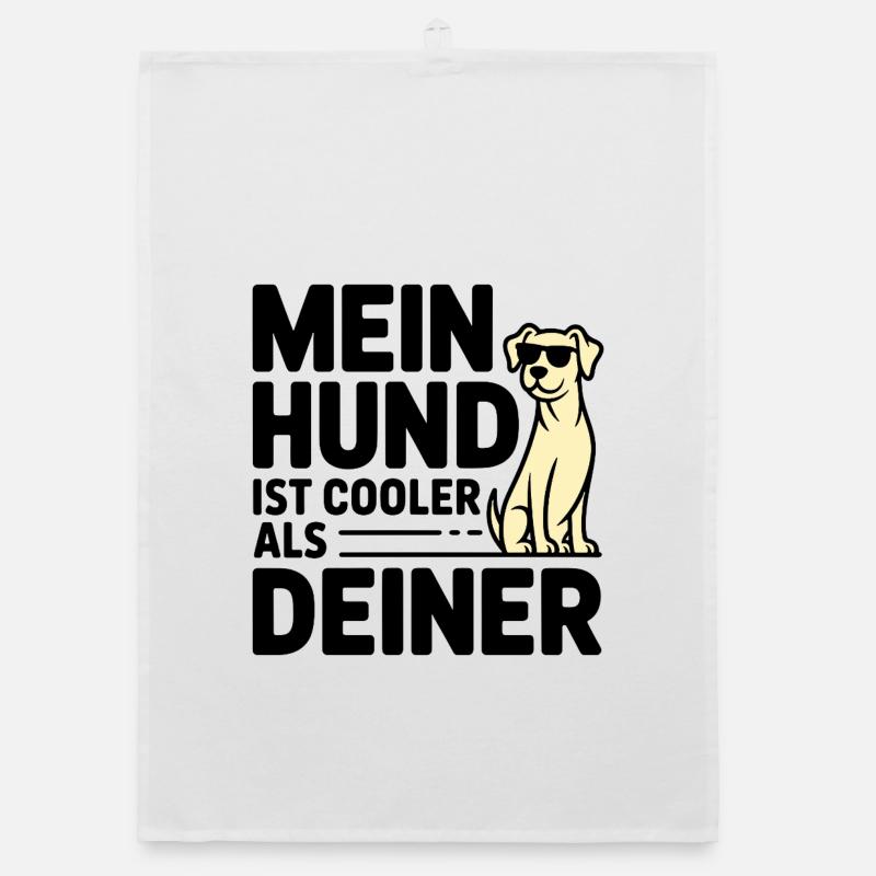 Mein Hund ist cooler als deiner Organic Geschirrtuch