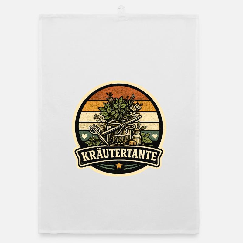 Kräutertante Retro Organic Geschirrtuch