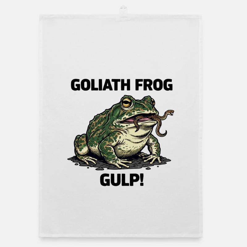Grenouille Goliath Serpent Gulp Frog Torchon bio