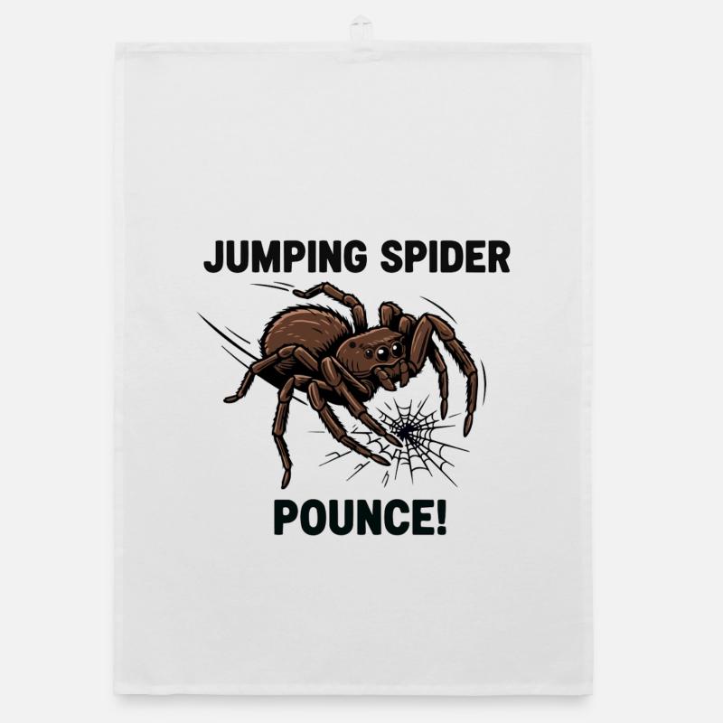 Araignée Sauteuse Pounce Jumping Spider Torchon bio