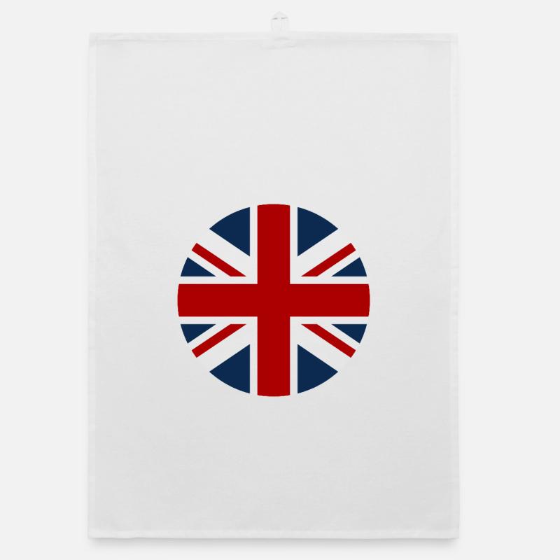 Flagge Großbritanniens in Form eines Kreises Organic Geschirrtuch