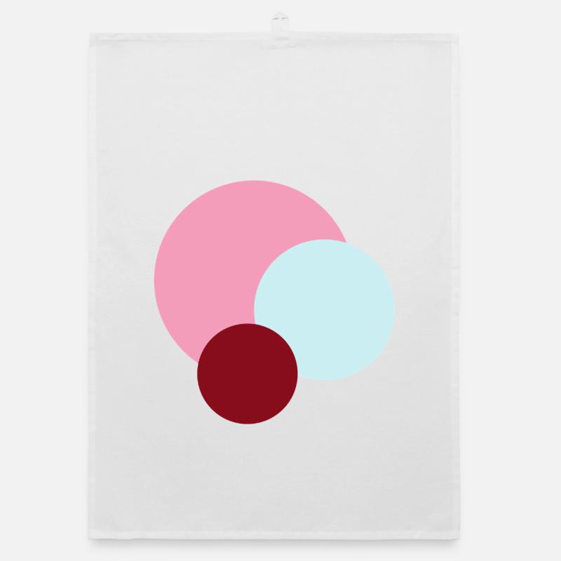 Planets in Pink Universe Organic dish towel