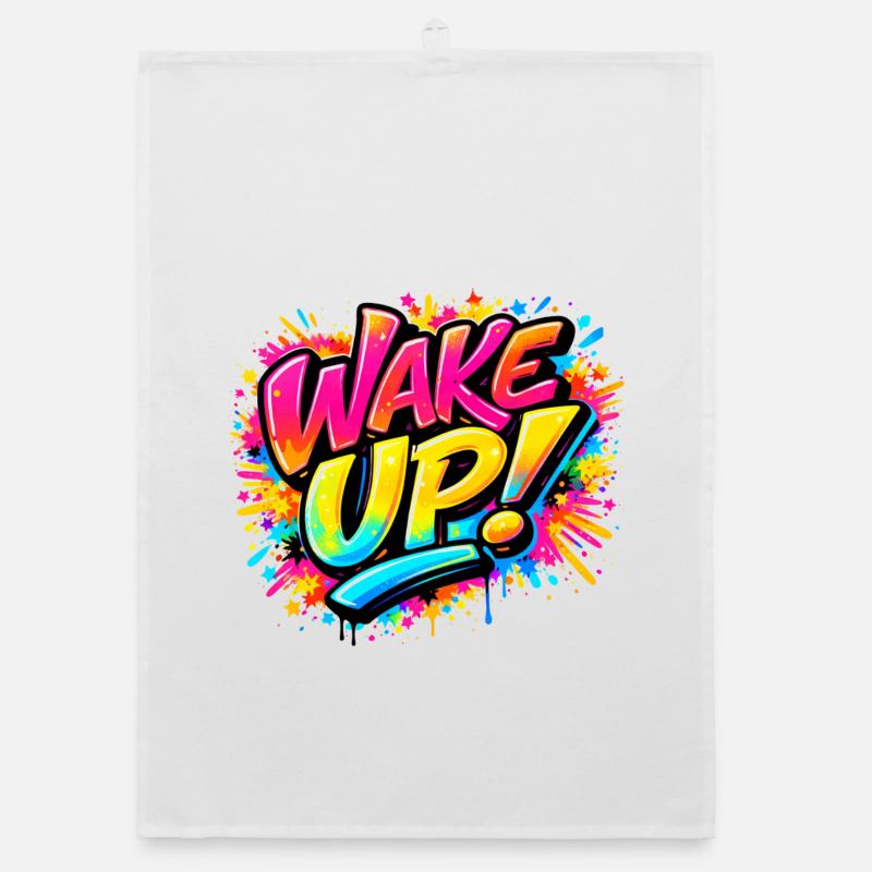 Wake_Up Organic dish towel
