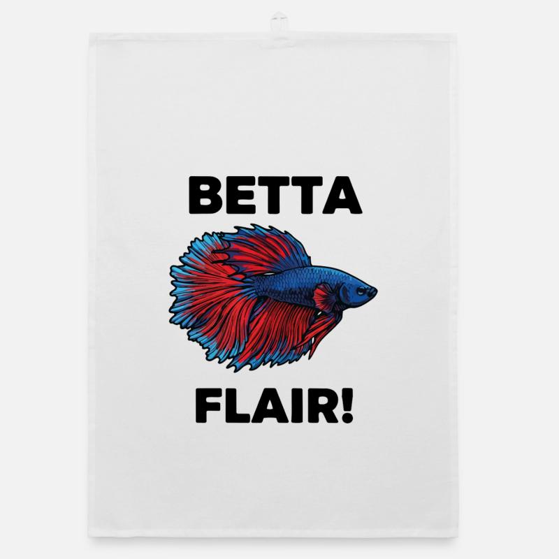 Kampffisch-Betta-Flair-Aquarium Organic Geschirrtuch