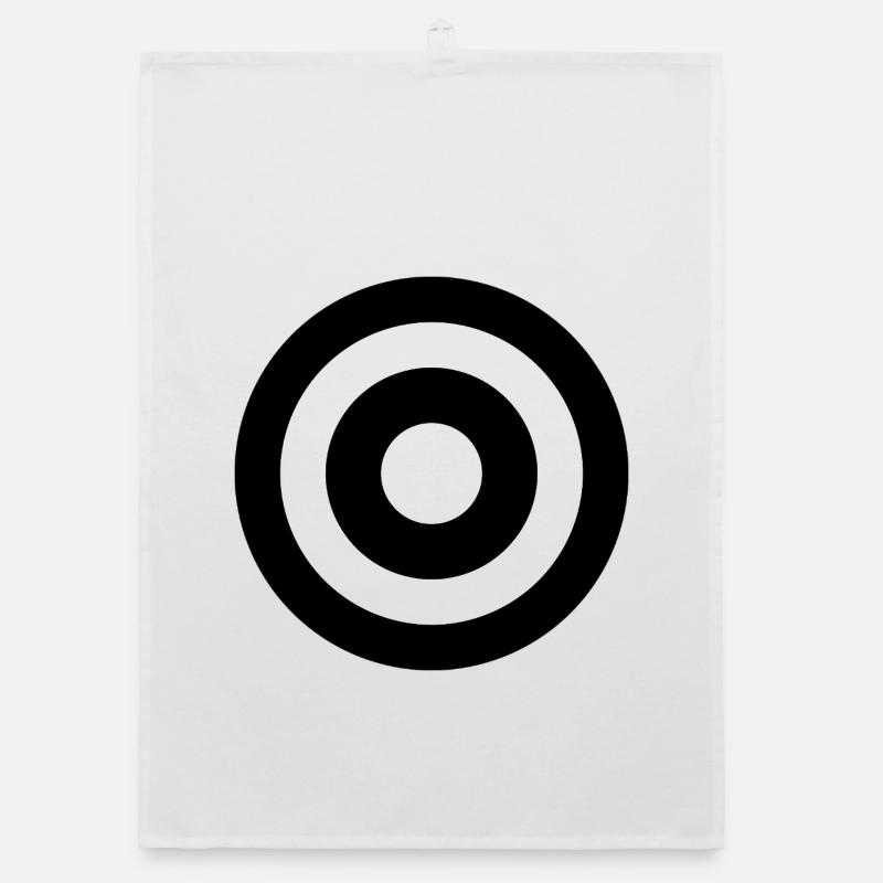 Cible noire Torchon bio
