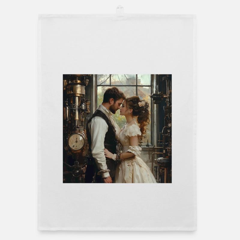 Romance steampunk : Amants au labo Torchon bio
