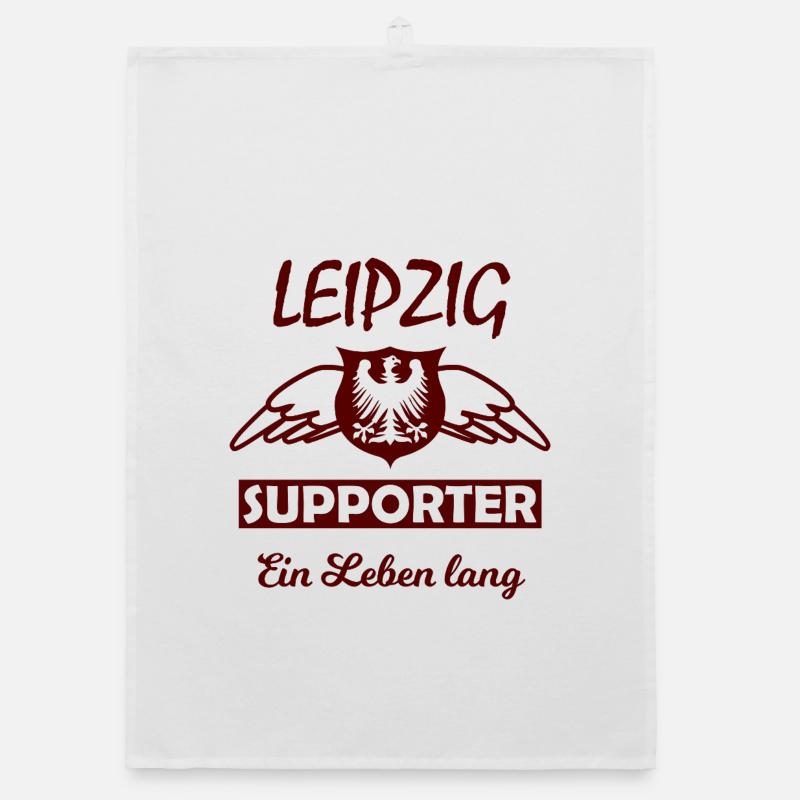 Leipzig Supporter Ein Leben Lang Organic Geschirrtuch