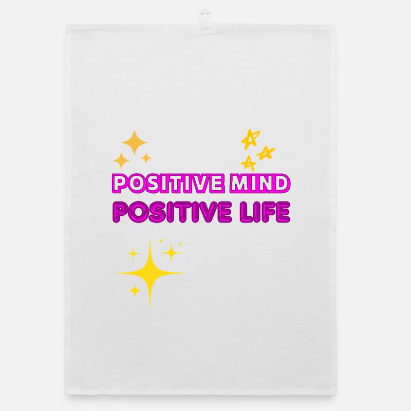Positive Mind Positive Life Gift Idea Organic dish towel