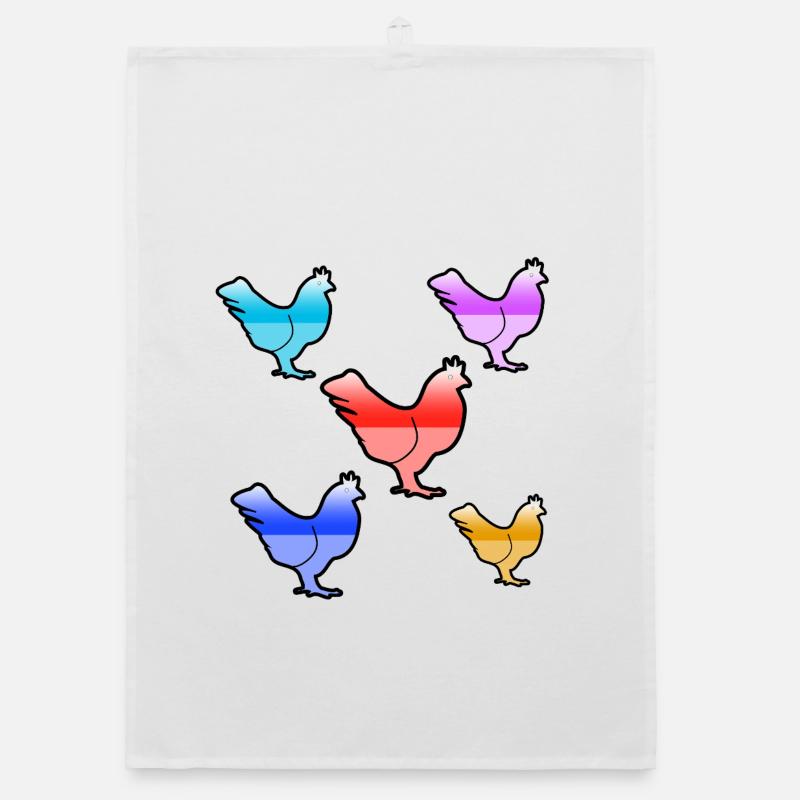 Chickens Organic dish towel