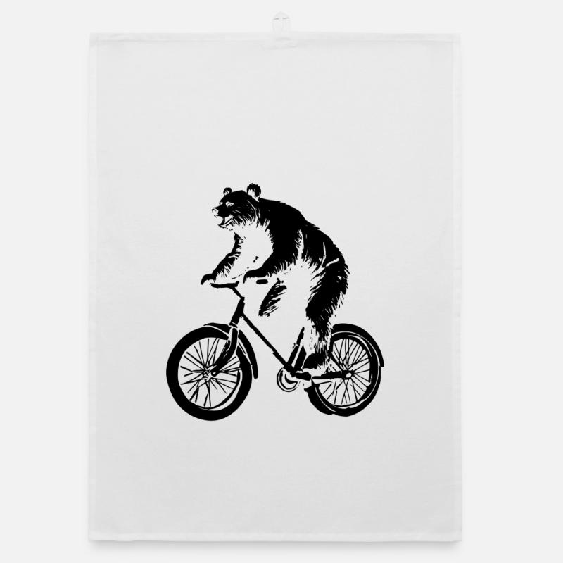 Fahrrad Bär Organic Geschirrtuch